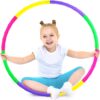 Kids Exercise Hoops, Detachable Adjustable Size Weight Kids Colorful Hoops Ring, Suitable for Girls, Boys Fitness and Pet Training