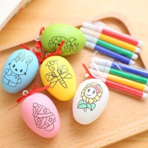 Party favors For Kids Birthday- 12Pcs Egg Painting kit For Kids Gift Toys/Birthday Giveaways For Kids/Return Gifts For Birthday Party Kids/Pinata Birthday Goodie Bags Fillers Girls Boys