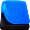 Egg Sitter Seat Cushion with Non-Slip Cover, Breathable Honeycomb Design Absorbs Pressure Points, Prevents Sweaty Bottom, Durable, Portable, Comfortable for Car, Office Chair, Wheelchair