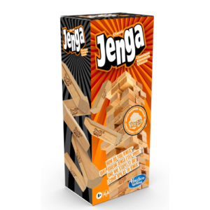 Classic Jenga Game With Genuine Hardwood Blocks, Jenga Brand Stacking Tower Game For Kids Ages 6 And Up