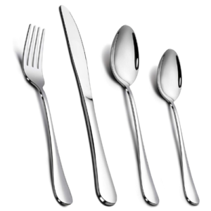 Onader Cutlery Set, Stainless Steel 24 Piece Cutlery Set for 6 People, Flatware Silverware