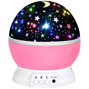 UNIQUE DESIGN -- Unlike other products, our lamp bead does have last long lifetime. Can project up 15ft, 250 square feet of the house can see the clear pattern. Lights can be adjusted freely, the brightness of the light is not dazzling and will not affect the kids sleep. CHILD MODE PROJECTION LAMP-- Covered with a dome cover, the starlight projector can be used as a nightlight. The quiet star Night light projector lamp will not be noisy, place it in your children room, helping to drive away darkness for them.so that it can help parents coax the baby fall into a quite quickly. Projector Mode and Night Light Mode:The LED night light comes with 360 Degree Rotating with 16 color combinations and touch control to adjust 16 different colors as you like.The Night Light Mode providing soft light and white noise for midnight newborn feeding sessions, the comfort of a nightlight for kids or adults.