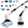 Bomves Cordless Electric Spin Scrubber, Electric Cleaning Brush with 8 Replacement