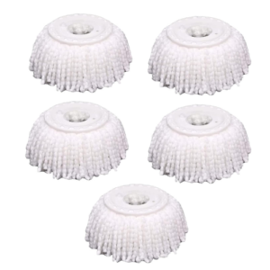 YWSHF 5PCS Microfiber Replacement Mop Head Spin Mop Head Replacement 5-Pack