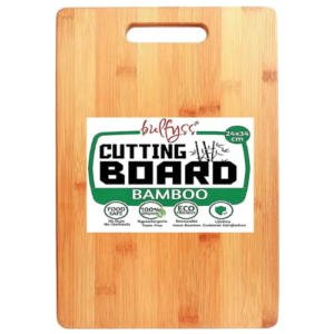 Bulfyss by UrbanFix Large Natural Bamboo Wood Chopping Cutting Board for