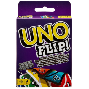 UNO FLIP! Card Game with Double-Sided Card Deck for Families & Game Nights, Ages